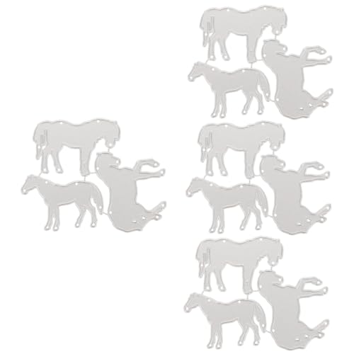 HOMSFOU 4 Stück Schneidewerkzeug Kohlenstoffstahl für Diy Kartenherstellung Praktische Stanzform für Scrapbooking Fotoalben Bastelprojekte und zu Besonderen Anlässen von HOMSFOU