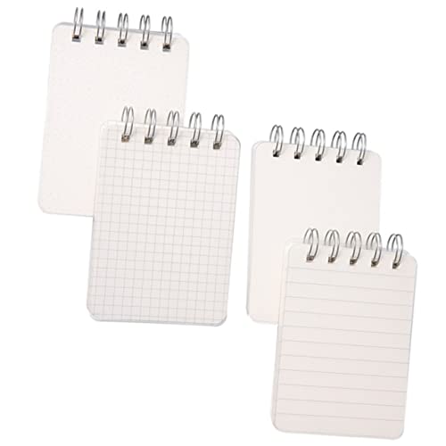 HOMSFOU 4 Stück Spiral Indexkarten Liniertes Notizbuch für Studenten Tragbare Notizblätter für Schule Büro und Zuhause Praktische Karten für Notizen und Zeichnungen von HOMSFOU