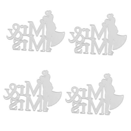 HOMSFOU 4 Stück Stanzmesser Vorlage Bastel Stanzformen Präge Stanzformen DIY Hochzeits Stanzformen Stanzformen Für Kartenherstellung Hochzeitsstanzformen Stanzformen von HOMSFOU