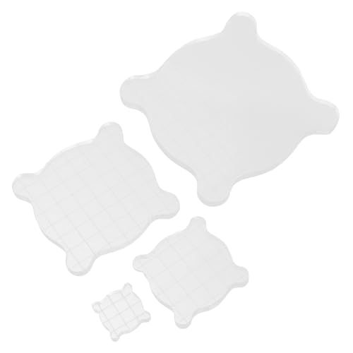 HOMSFOU 4 Stück Stempelblock aus Acryl dekorativ Zeitschriftenstempel Stempelkissen Pads Herstellung werkzeug Briefmarkenblöcke Stempelplattform stempel DIY zubehör Acrylblock Weiß HOMSFOU 4 Stück Stempelblock aus Acryl dekorativ Zeitschriftenstempel Stempelkissen Pads Herstellung werkzeug Briefmarkenblöcke Stempelplattform stempel DIY zubehör Acrylblock Weiß von HOMSFOU