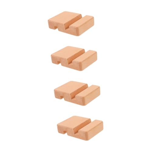 HOMSFOU 4 Stück Stickständer Stand Handwerk Anzeige Rahmen Stich Stickerei Erwachsene Reifen Halterung Zubehör Stickhalter Holz Beige von HOMSFOU