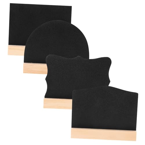 HOMSFOU 4 Stück Tafelschilder für Tischplatten erster schultag tafel Bretter Message Board Staffelei-Tafelschild Zeichen Schwarzes Brett dekorative Tafel Mini-Kreidetafel-Schild Holz HOMSFOU 4 Stück Tafelschilder für Tischplatten erster schultag tafel Bretter Message Board Staffelei-Tafelschild Zeichen Schwarzes Brett dekorative Tafel Mini-Kreidetafel-Schild Holz von HOMSFOU