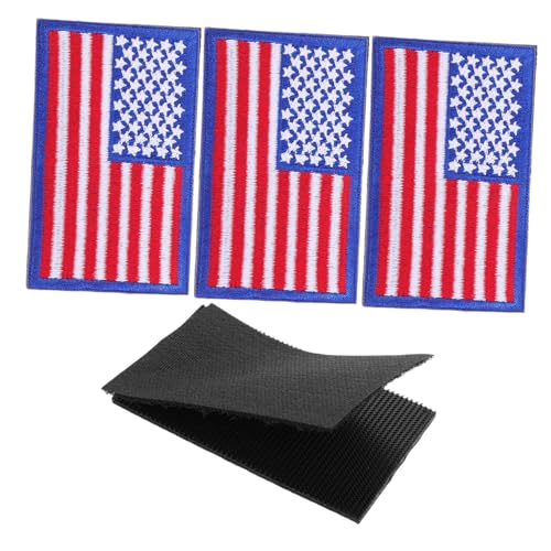 HOMSFOU 4 Stück Teiliges Amerikanische Flagge Patch mit Befestigung Bestickte Flaggen Aufnäher Abnehmbar und Vielseitig für Rucksack Jacke Hut und Uniform Geeignet HOMSFOU 4 Stück Teiliges Amerikanische Flagge Patch mit Befestigung Bestickte Flaggen Aufnäher Abnehmbar und Vielseitig für Rucksack Jacke Hut und Uniform Geeignet von HOMSFOU