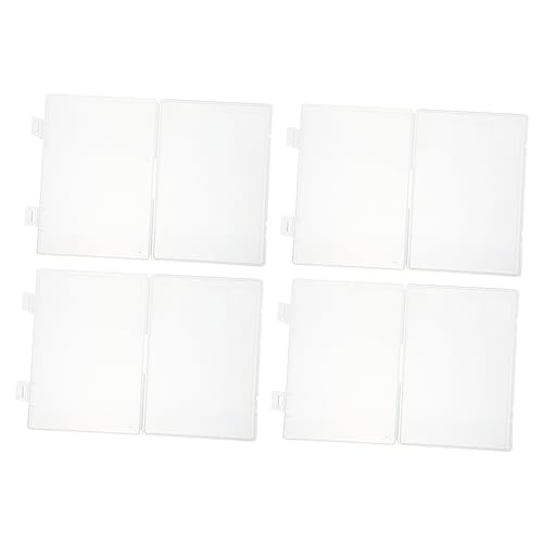 HOMSFOU 4 Stück Teiliges Aufbewahrungsboxen für Fotos und Elektronische Komponenten Transparente PP Behälter zur Organisation von Kleinteilen und Zubehör für Reisen und Zuhause von HOMSFOU