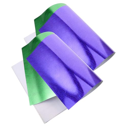 HOMSFOU 4 Stück Teiliges Flexibles Nachtleuchtendes Heat Transfer Vinyl für T-shirts Stoffe DIY Sublimation Leuchtendes Vinyl für Kreative Projekte Grün Blau von HOMSFOU