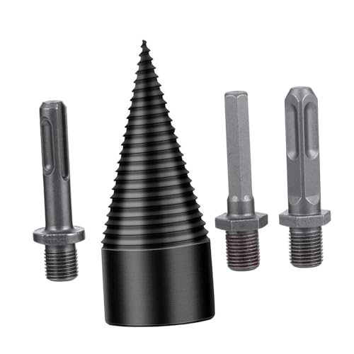 HOMSFOU 4 Stück Teiliges Kegelbohrer set Holzspalterbohrer aus Hochhartem Verschleißfest für Elektrowerkzeuge Schnelles und Effizientes Spalten von Holz Unterschiedlicher Härte HOMSFOU 4 Stück Teiliges Kegelbohrer set Holzspalterbohrer aus Hochhartem Verschleißfest für Elektrowerkzeuge Schnelles und Effizientes Spalten von Holz Unterschiedlicher Härte von HOMSFOU