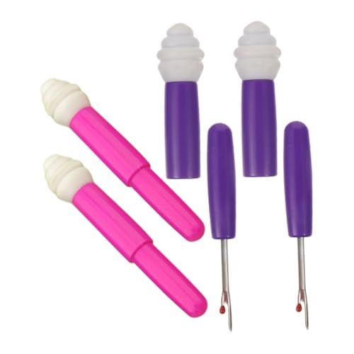 HOMSFOU 4 Stück Teiliges Nahttrenner Dekorativer Nahttrenner Eiscreme Form Nahtlose Fadenentferner für Näharbeiten Ergonomischer Griff Einfaches Entfernen von Fäden und Etiketten für von HOMSFOU