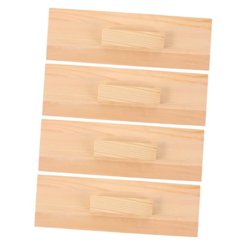 HOMSFOU 4 Stück Teiliges Rechteckiges Seifenform-holzdeckel- Staubdichter Langlebiger Holzdeckel für DIY Seifenformen Universeller Ersatzdeckel für Handgefertigte Seifenherstellung von HOMSFOU