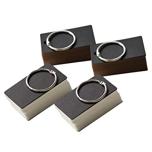 HOMSFOU 4 Stück Teiliges Ringnotizblock mit Je Buch Weißes und Gelbes Kraftpapier Leere Karteikarten für Kreatives Lernen Portable Memory Notizbücher Wiederbefüllbar und Vielseitig HOMSFOU 4 Stück Teiliges Ringnotizblock mit Je Buch Weißes und Gelbes Kraftpapier Leere Karteikarten für Kreatives Lernen Portable Memory Notizbücher Wiederbefüllbar und Vielseitig von HOMSFOU