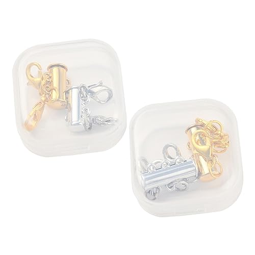 HOMSFOU 4 Stück Teiliges Set Magnetverschluss für und Armbänder Diy Schmuckzubehör Legierung zum Verbinden und Verlängern von Schmuckstücken Einfach zu Bedienen und Langlebig HOMSFOU 4 Stück Teiliges Set Magnetverschluss für und Armbänder Diy Schmuckzubehör Legierung zum Verbinden und Verlängern von Schmuckstücken Einfach zu Bedienen und Langlebig von HOMSFOU