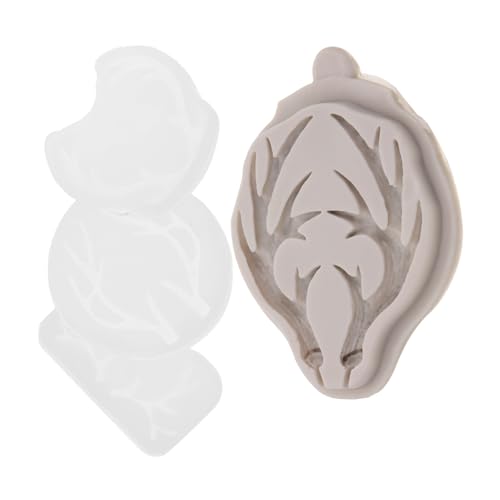HOMSFOU 4 Stück Teiliges Silikon Gussform für Diy Elchgeweih Schmuck Flexible Epoxidharz Formen für Haarspangen Langlebige Bastel und Dekorationsmöglichkeit HOMSFOU 4 Stück Teiliges Silikon Gussform für Diy Elchgeweih Schmuck Flexible Epoxidharz Formen für Haarspangen Langlebige Bastel und Dekorationsmöglichkeit von HOMSFOU