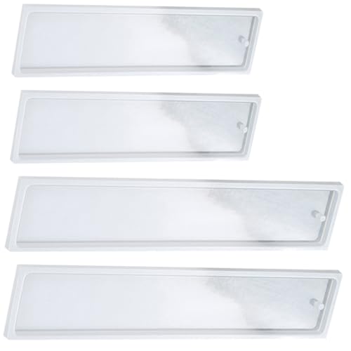HOMSFOU 4 Stück Teiliges Silikon Lesezeichen Formset Mittel und Groß Langlebige Epoxidharz Gießform für Kreative DIY Bastelprojekte mit Trockenblumen und Glitzer Wiederverwendbar und HOMSFOU 4 Stück Teiliges Silikon Lesezeichen Formset Mittel und Groß Langlebige Epoxidharz Gießform für Kreative DIY Bastelprojekte mit Trockenblumen und Glitzer Wiederverwendbar und von HOMSFOU