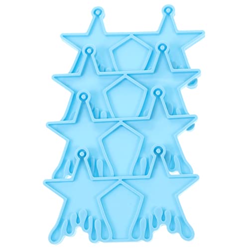 HOMSFOU 4 Stück Teiliges Silikon Ohrringe Gießform Flexible Epoxidharz Formen für Diy Schmuck Einfach zu Entformen Reinigen für Anhänger Mehr von HOMSFOU