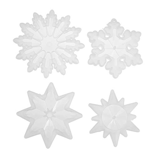 HOMSFOU 4 Stück Teiliges Silikon Pendant Mold Diy Schneeflocken Schmuckform für Kreative Bastelprojekte für Herstellung von Einzigartigem Epoxidharz Schmuck HOMSFOU 4 Stück Teiliges Silikon Pendant Mold Diy Schneeflocken Schmuckform für Kreative Bastelprojekte für Herstellung von Einzigartigem Epoxidharz Schmuck von HOMSFOU