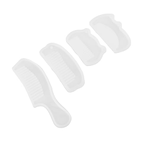 HOMSFOU 4 Stück Teiliges Silikonform für Epoxidharz Kamm Gießform Transparentes Detailreiches DIY Harz Bastelwerkzeug für Haarkämme Schmuckherstellung mit Einfacher Entformung HOMSFOU 4 Stück Teiliges Silikonform für Epoxidharz Kamm Gießform Transparentes Detailreiches DIY Harz Bastelwerkzeug für Haarkämme Schmuckherstellung mit Einfacher Entformung von HOMSFOU