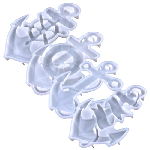 HOMSFOU 4 Stück Teiliges Silikonform für Wandan Ornament Diy Ankerförmige Gießform für Kunsthandwerk und Epoxidharz Projekte Langlebig und Leicht zu Entformen HOMSFOU 4 Stück Teiliges Silikonform für Wandan Ornament Diy Ankerförmige Gießform für Kunsthandwerk und Epoxidharz Projekte Langlebig und Leicht zu Entformen von HOMSFOU