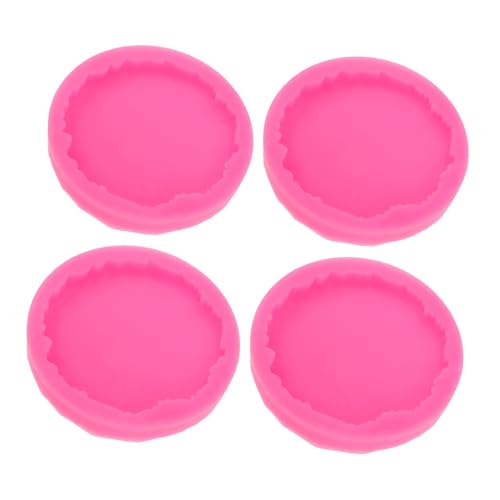 HOMSFOU 4 Stück Teiliges Silikonformen für Epoxidharz Untersetzer Unregelmäßige Runde Form Rosa DIY Bastelset zum Gießen Dekorative Tischschutzmatten für Zuhause HOMSFOU 4 Stück Teiliges Silikonformen für Epoxidharz Untersetzer Unregelmäßige Runde Form Rosa DIY Bastelset zum Gießen Dekorative Tischschutzmatten für Zuhause von HOMSFOU