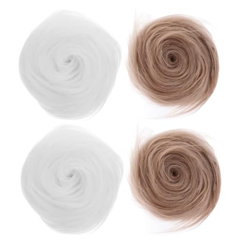HOMSFOU 4 Stück Teiliges Vorgeschnittene Kunstfellstreifen Weicher Shaggy Plüschstoff in Weiß und Khaki für DIY Bastelarbeiten Winterdekorationen Kostüme Weihnachtsmann und HOMSFOU 4 Stück Teiliges Vorgeschnittene Kunstfellstreifen Weicher Shaggy Plüschstoff in Weiß und Khaki für DIY Bastelarbeiten Winterdekorationen Kostüme Weihnachtsmann und von HOMSFOU