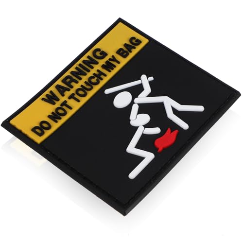 HOMSFOU 4 Stück Warn Patch für Kleidung Aufnäher für Designs für Rucksäcke Jacken und Jeans Einfache Anwendung für Mehr Persönlichkeit und Stil von HOMSFOU
