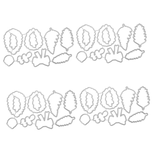 HOMSFOU 4 Stück Winter Themen Prägeschablone Stanzformen für DIY Fotoalben Langlebige Cutting Dies zum Scrapbooking und Kartenherstellung für Bastelprojekte und Handarbeiten von HOMSFOU