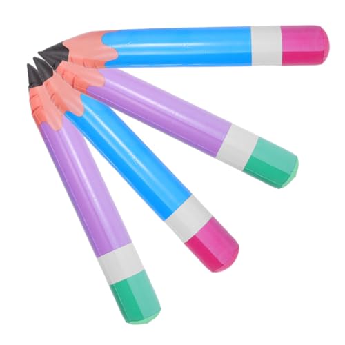 HOMSFOU 4 Stück aufblasbares Bleistiftspielzeug Weiß Blau Ballonstift groß erste bleistifte Luftballons als Dekoration für den Schulanfang riesige Bleistiftstütze PVC HOMSFOU 4 Stück aufblasbares Bleistiftspielzeug Weiß Blau Ballonstift groß erste bleistifte Luftballons als Dekoration für den Schulanfang riesige Bleistiftstütze PVC von HOMSFOU