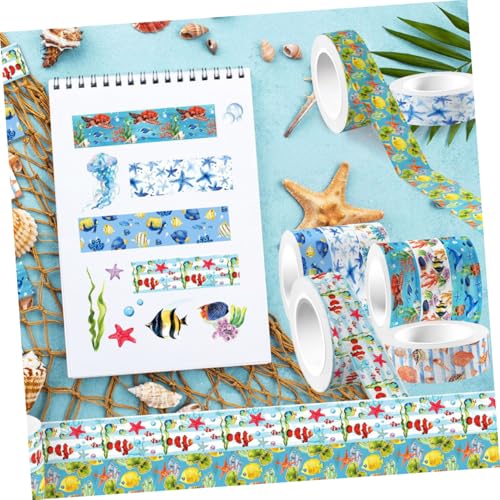 HOMSFOU 4 Stück nautisches Washi-Tape geschenkverpackung bastelbedarf scrapbooking zubehör Washi-Klebeband dekoration thematisiert Tagebuch Stempel-Briefband-Aufkleber Washi-Tape-Aufkleber HOMSFOU 4 Stück nautisches Washi-Tape geschenkverpackung bastelbedarf scrapbooking zubehör Washi-Klebeband dekoration thematisiert Tagebuch Stempel-Briefband-Aufkleber Washi-Tape-Aufkleber von HOMSFOU