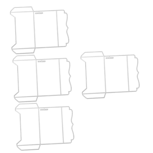 HOMSFOU 4 Teilige Stanzformen Für Scrapbook Alben Dekorationen Scrapbooking Zubehör Ausstechformen Für Umschläge Stanzformen Papierschlitz Schneiden Wort Farbschablonen Für Die von HOMSFOU