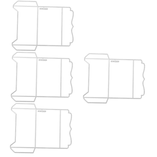 HOMSFOU 4 Teilige Stanzformen Für Scrapbooking Umschläge Stanzungen Scrapbook Alben Schablonen Papierschlitzschneider Wortfarben Dekoration Scrapbook Stanzungen Basteln Silber von HOMSFOU