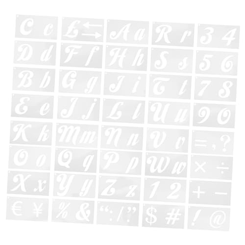 HOMSFOU 40 Blatt Alphabet Schablonen Set Buchstaben und Zahlen Vorlagen für Spray Painting Wiederverwendbare Schablonen für Diy Kunstprojekte für Bastelarbeiten und Dekorationen HOMSFOU 40 Blatt Alphabet Schablonen Set Buchstaben und Zahlen Vorlagen für Spray Painting Wiederverwendbare Schablonen für Diy Kunstprojekte für Bastelarbeiten und Dekorationen von HOMSFOU