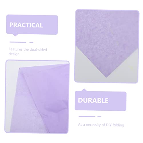 HOMSFOU 40 Blatt Bunte Doppelseitige Dünne Origami Faltpapiere für Erwachsene Langlebiges Diy Bastelpapier für Papierfalten Schneiden und Kleben Hellviolett HOMSFOU 40 Blatt Bunte Doppelseitige Dünne Origami Faltpapiere für Erwachsene Langlebiges Diy Bastelpapier für Papierfalten Schneiden und Kleben Hellviolett von HOMSFOU