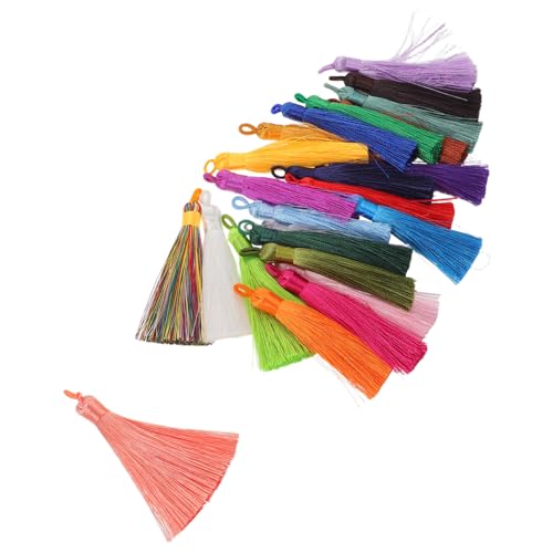 HOMSFOU 40 Stück Bunte Quasten Anhänger aus Weichem Polyester mit Aufhängeschlaufe Vielseitige DIY Tassel Charms für Schmuckherstellung Taschen Autoanhänger Farbenfrohe Bastelaccessoires HOMSFOU 40 Stück Bunte Quasten Anhänger aus Weichem Polyester mit Aufhängeschlaufe Vielseitige DIY Tassel Charms für Schmuckherstellung Taschen Autoanhänger Farbenfrohe Bastelaccessoires von HOMSFOU