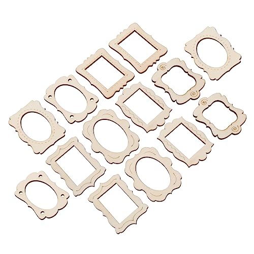 HOMSFOU 40 Stück DIY Unlackierte Holzrahmen Anhänger Hohle Bilderrahmen für Kreative Bastelprojekte Handgemachte Dekorationen und für DIY HOMSFOU 40 Stück DIY Unlackierte Holzrahmen Anhänger Hohle Bilderrahmen für Kreative Bastelprojekte Handgemachte Dekorationen und für DIY von HOMSFOU