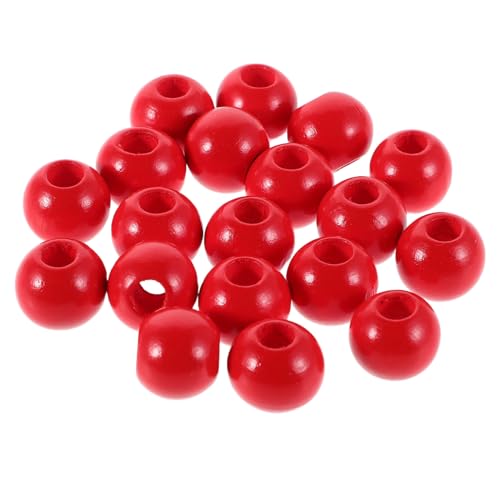 HOMSFOU 40 Stück Große Runde Holzperlen mit Großem Loch für Schmuckherstellung Vielseitige DIY Spacer Beads für Halsketten Armbänder und Dekorative Bastelprojekte HOMSFOU 40 Stück Große Runde Holzperlen mit Großem Loch für Schmuckherstellung Vielseitige DIY Spacer Beads für Halsketten Armbänder und Dekorative Bastelprojekte von HOMSFOU