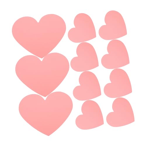HOMSFOU 40 Stück Liebeskarte geformt Karte in Herzform valentinstag karten Stichworte Party grußkarten set geburtstagskarten Herz-Grußkarten Herzausschnitte zum Valentinstag Papier Rosa von HOMSFOU