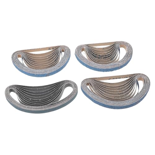 HOMSFOU 40 Stück Schleif Und Polierschleifband Laufbandscheiben Schleifpapier Instrumentenstangenschaber Mini Gürtel Kork Sandband Schleifpapier Schleifgeräte Sandband Einfacher von HOMSFOU