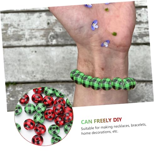 HOMSFOU 40 Stück Teiliges Bunter DIY Holzperlen Mehrfarbige Holzperlen zum Auffädeln Dekorative Perlen für DIY Anhänger Armbänder und Schmuckherstellung Rot und Grün Vielseitig Einsetzbar HOMSFOU 40 Stück Teiliges Bunter DIY Holzperlen Mehrfarbige Holzperlen zum Auffädeln Dekorative Perlen für DIY Anhänger Armbänder und Schmuckherstellung Rot und Grün Vielseitig Einsetzbar von HOMSFOU
