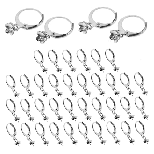 HOMSFOU 40 Stück Teiliges Edelstahl Lever Back Ohrhaken mit Offener Rundschlaufe Französische Ohrdraht-ohrringhaken für DIY Schmuckherstellung Langlebig und Elegant von HOMSFOU