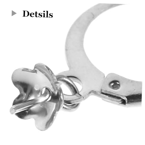 HOMSFOU 40 Stück Teiliges Edelstahl Ohrhaken Lever Back Rund Französischer Ohrhaken mit Offener Schlaufe Flexibler DIY Ohrdraht Schmuckzubehör für Individuellen Schmuckdesign von HOMSFOU