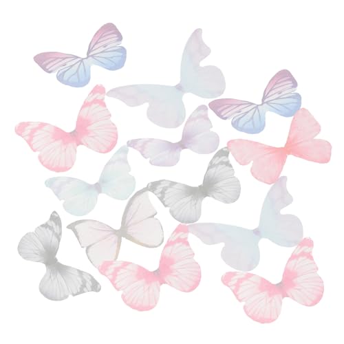 HOMSFOU 40 Stück Teiliges Filigrane Organza Schmetterling Applikationen Leichte Stoffverzierungen für DIY Kleidung Haaraccessoires und Bastelprojekte Bunte Schmetterlings Deko für HOMSFOU 40 Stück Teiliges Filigrane Organza Schmetterling Applikationen Leichte Stoffverzierungen für DIY Kleidung Haaraccessoires und Bastelprojekte Bunte Schmetterlings Deko für von HOMSFOU