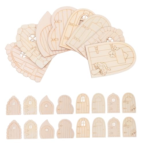 HOMSFOU 40 Stück Teiliges Garten-Zaubertür Naturbelassenem Holz Miniatur DIY-bastelset für Wand- Baum Partydekoration Vielseitige Zaubertüren für Baum und Feenparty HOMSFOU 40 Stück Teiliges Garten-Zaubertür Naturbelassenem Holz Miniatur DIY-bastelset für Wand- Baum Partydekoration Vielseitige Zaubertüren für Baum und Feenparty von HOMSFOU