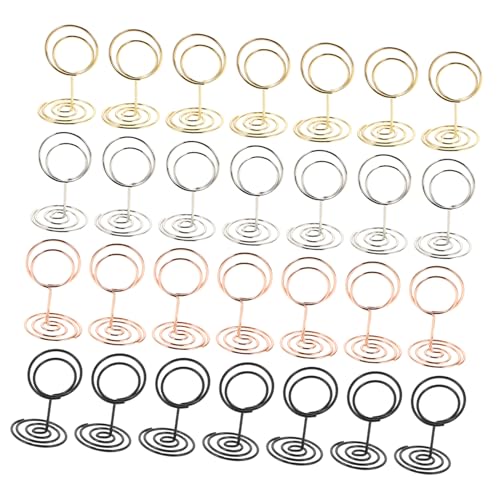 HOMSFOU 40 Stück Teiliges Kleine Runde Metall Tischkartenhalter Elegant für Hochzeit Party Büro Mini Kartenhalter mit Stabilem Foto und Notizzettelclip Vielseitig für Feier und Dekoration HOMSFOU 40 Stück Teiliges Kleine Runde Metall Tischkartenhalter Elegant für Hochzeit Party Büro Mini Kartenhalter mit Stabilem Foto und Notizzettelclip Vielseitig für Feier und Dekoration von HOMSFOU