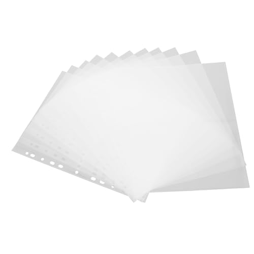 HOMSFOU 40 Stück Teiliges Nachfüllseiten für Fotoalben Transparente Kunststoffhüllen Lose Fotokarten Taschen Staub Feuchtigkeitsgeschützt Langlebige Schutzseiten für Fotos und Karten von HOMSFOU