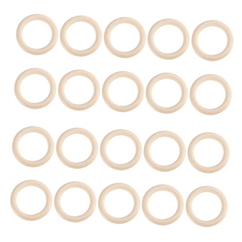 HOMSFOU 40 Stück Teiliges Natürliche Unlackierte Holzringe aus Massivem Holz für Diy-bastelarbeiten Schmuckherstellung Makramee Rustikaler Look Langlebig für Anhängerverbinder HOMSFOU 40 Stück Teiliges Natürliche Unlackierte Holzringe aus Massivem Holz für Diy-bastelarbeiten Schmuckherstellung Makramee Rustikaler Look Langlebig für Anhängerverbinder von HOMSFOU