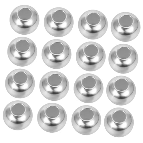 HOMSFOU 40 Stück Teiliges Silber Perlen für Schmuckherstellung Runde DIY Spacer Beads für Armbänder Halsketten Leicht Langlebig Geeignet für Bastelprojekte und Schmuckzubehör HOMSFOU 40 Stück Teiliges Silber Perlen für Schmuckherstellung Runde DIY Spacer Beads für Armbänder Halsketten Leicht Langlebig Geeignet für Bastelprojekte und Schmuckzubehör von HOMSFOU