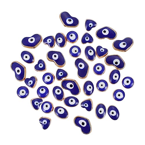 HOMSFOU 40 Stück Teiliges Türkisches Evil Eye Schmuckanhänger aus Langlebiger Legierung Bunte Diy Perlen für Armbänder und Halsketten Einfache Verbindung Farbglanz für Kreative HOMSFOU 40 Stück Teiliges Türkisches Evil Eye Schmuckanhänger aus Langlebiger Legierung Bunte Diy Perlen für Armbänder und Halsketten Einfache Verbindung Farbglanz für Kreative von HOMSFOU