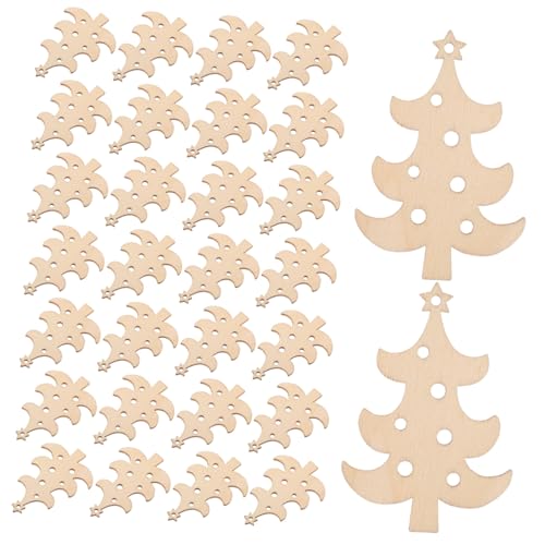 HOMSFOU 40 Stück Teiliges Unvollendete Holz-weihnachtsbaum-anhänger Glatt Geschliffene DIY Holzfiguren Bemalbare Christbaumschmuck Rohlinge Für Kreative Familienbasteleien Und Festliche HOMSFOU 40 Stück Teiliges Unvollendete Holz-weihnachtsbaum-anhänger Glatt Geschliffene DIY Holzfiguren Bemalbare Christbaumschmuck Rohlinge Für Kreative Familienbasteleien Und Festliche von HOMSFOU
