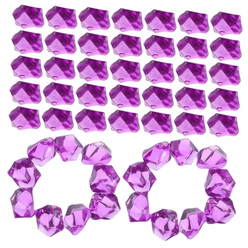 HOMSFOU 400 Stück Acryl Perlen Facettierte Würfel Spacer Bunte Lose Perlen für DIY Schmuckherstellung Armbänder Halsketten Haaraccessoires Handwerk von HOMSFOU