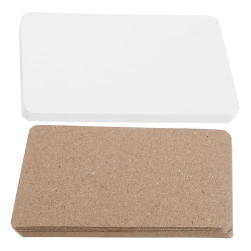 HOMSFOU 400 Stück Blanko Kraftpapier Postkarten Natur Kraftpapier Weiße Karton Glatte Oberfläche für Aquarellmalerei DIY Grußkarten Einladungen und Kreative Bastelprojekte von HOMSFOU