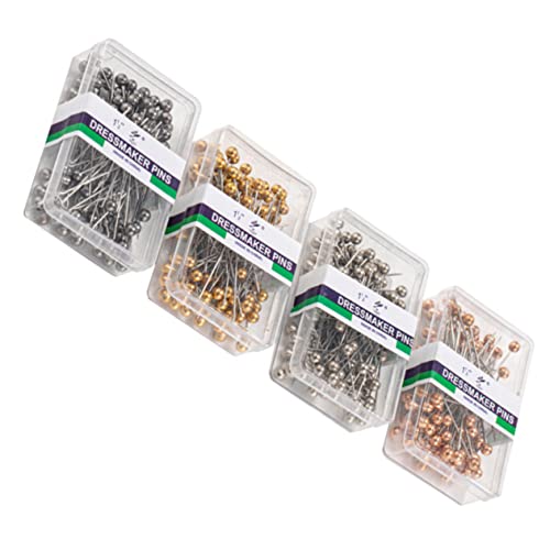 HOMSFOU 400 Stück Farbige Ballkopfnadeln Metallische Nähperlen Stecknadeln für Hochzeitssträuße und Floristik Gold Roségold Silber und Schwarz für DIY Handarbeiten und Dekorationen HOMSFOU 400 Stück Farbige Ballkopfnadeln Metallische Nähperlen Stecknadeln für Hochzeitssträuße und Floristik Gold Roségold Silber und Schwarz für DIY Handarbeiten und Dekorationen von HOMSFOU