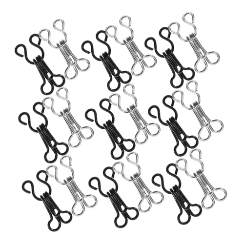 HOMSFOU 400 Stück Kleidungszubehör Schnalle Haken und Augenschließhandwerk Hose nähen Verschlüsse Kleiderverschluss Schnappschüsse für das Nähen von Projekten Kleiderverschlüsse Metall von HOMSFOU